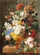 ELIAERTS, Jan Frans Bouquet of Flowers in a Sculpted Vase dfg painting